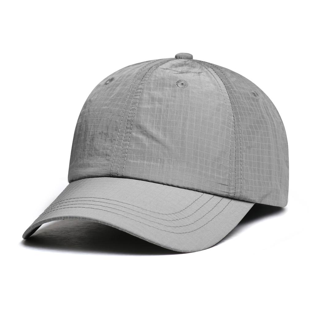 Customized Retro Checked Plain Quick Dry Nylon Cap For Men Women Camping Outdoor Sports Streetwear & Daily Casual Fashion Wear