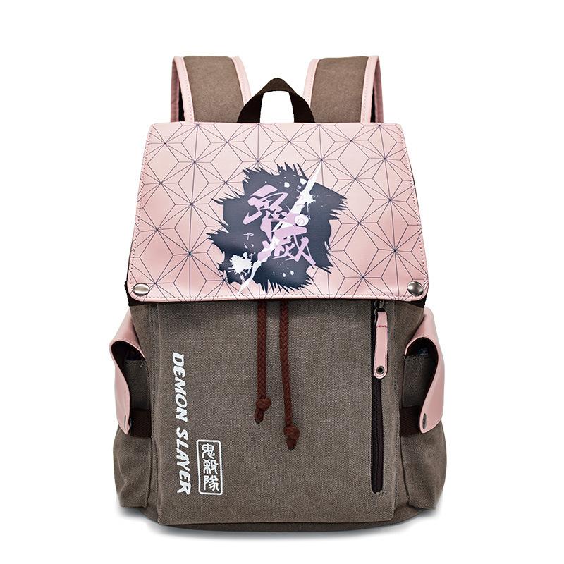 Japan cartoon comics Demon Slayer Canvas Print Backpack Large Capacity Student Backpack 0026
