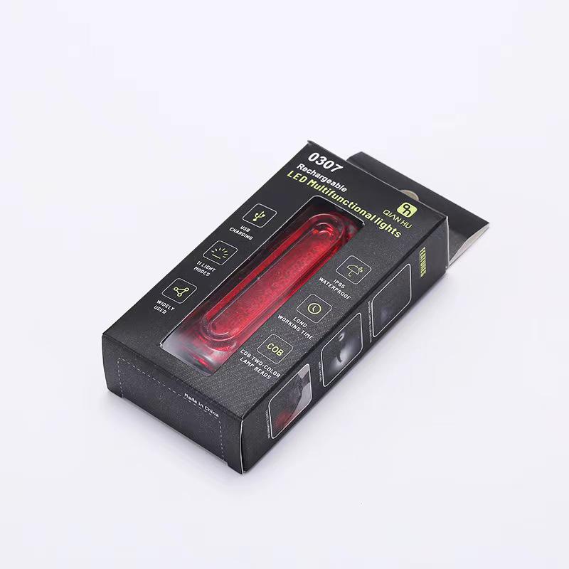 Bicycle USB Rechargeable Tail Light - Long Battery Life, Night Riding Brake Alert for Road Bikes