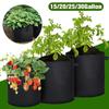 5pcs Garden Plant Grow Bags Felt Planting Bag for Veg Strawberry Potato Seedling Bag Grow Accessories Planting Supplies