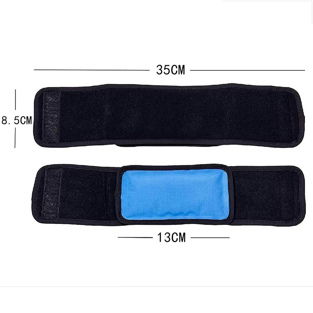 Small Reusable Gel Ice Pack Support Compress for Injuries and Pain Relief Cold Therapy Wrap for Hand Arch of Foot Wrist Elbow
