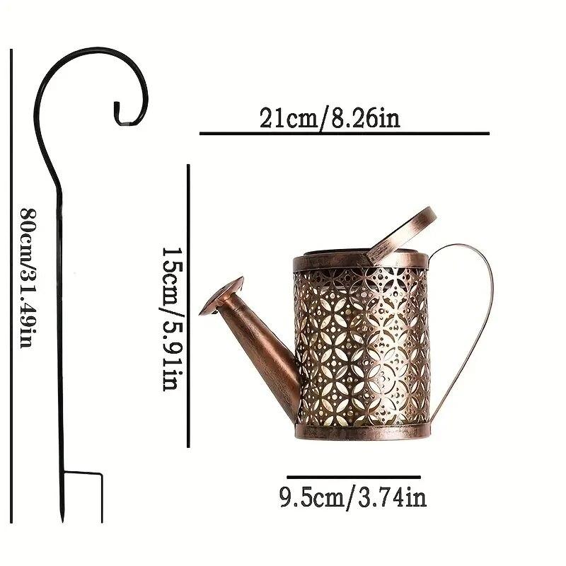 

Полая кованая звезда, лампа для душа, солнечная лейка, сказочный свет, украшение для сада, душ и свет, украшения для газона и двора