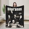 Tony Soprano Crime Drama Tv Series 5 Blanket Warm Plush Throw Blanket For Couch Chair Sofa Bed Flannel Bedspread Bed Cover