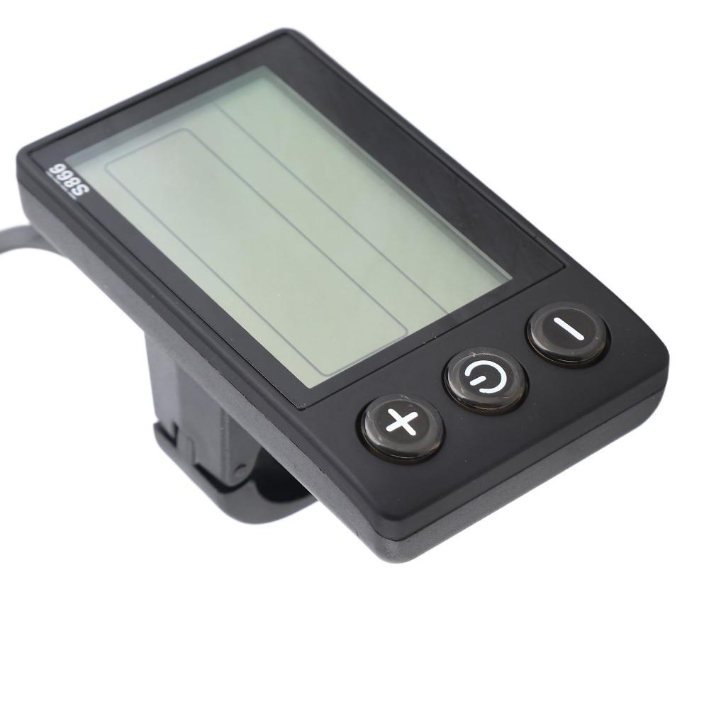 S866 Electric Bicycle Display 24V 36V 48V E-bike LCD Display Instrument Electric Scooter