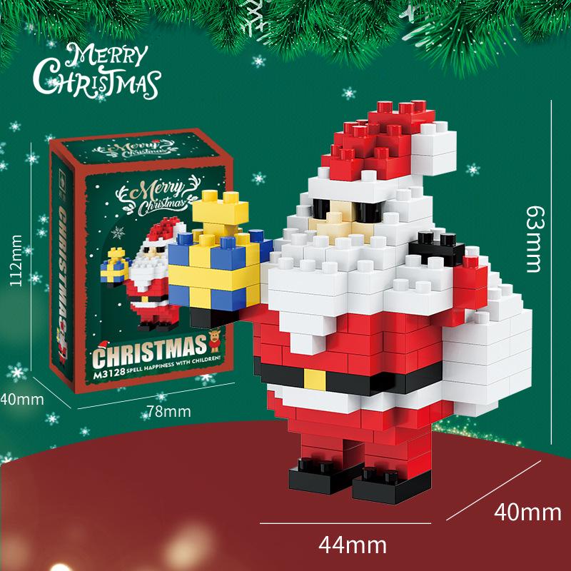 Christmas Building Block Toys: Compatible with Lego—Santa Claus, Christmas Tree for Kids