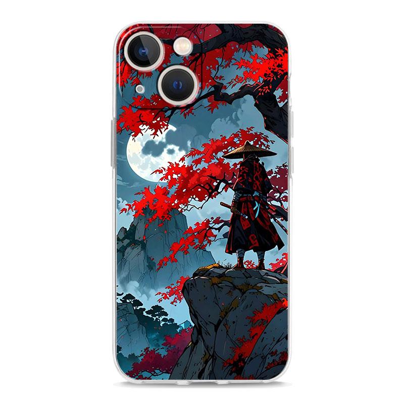 Phone Case For iPhone 17 Cases iPhone Air 16 15 12 13 14 Pro Max 7 8 Plus 16Pro iPhone11 Cover Japanese Bushido Samurai