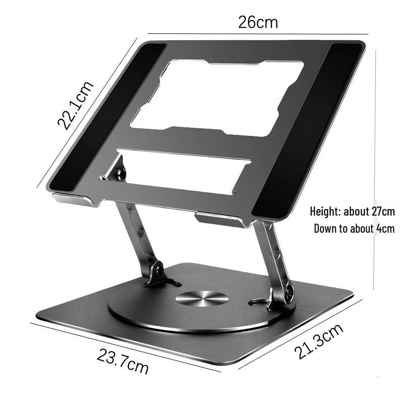 Rotating Adjustable Laptop Stand with Cooling Feature for Desktop Gaming
