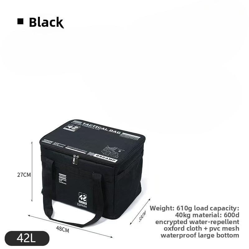 30-42L Tactical Camping Storage Bag Insulated Folding Box Waterproof Picnic Tableware Field Equipment Outdoor Gear Organizer