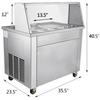 Macchina Commerciale per Gelato Arrotolato 1600W Attrezzatura Speciale per la Preparazione di Gelato Arrotolato
