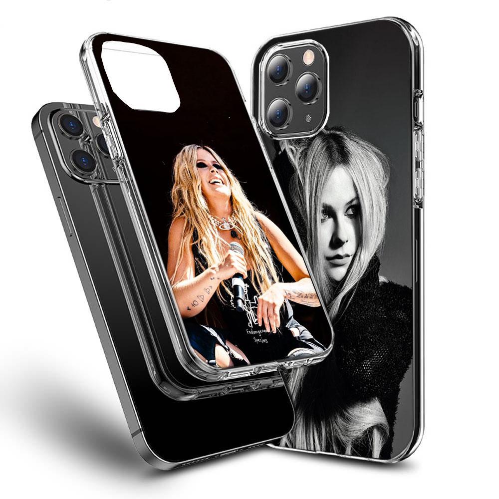 Singer Avril Lavigne Phone Case For Iphone 16E 15 Pro 14 Plus 17E 16 17 Pro Max Air 11 12 13 Mini Shockproof Capa Cute Cover