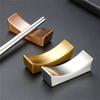 Pack of 2 Elegant Chopsticks Holder Spoon Organizers Stainlesss Steel Chopstick Rests for Dining Table Kitchen Tool