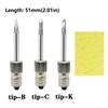Portable E10 Interface USB Soldering Iron Tip B C K Type 8W Welding Tips Replacements Power Tool Soldering Iron Head