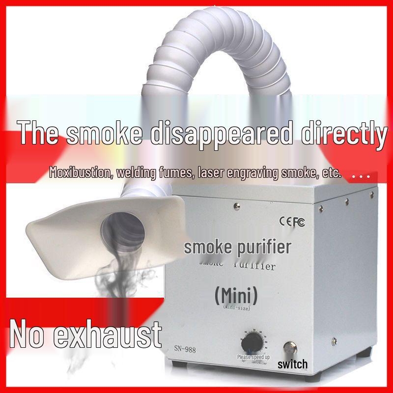 Mobile Moxibustion Smoke Extractor & Purifier for Soldering, Welding, Repair Dust.