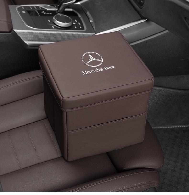Foldable Multi-functional Car Trash Can & Storage for Mercedes EQS 580/450+ SUV Interior