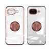 Coque Magnétique Transparente Résistante aux Rayures pour Google Pixel 9A avec Support Anneau pour Doigt