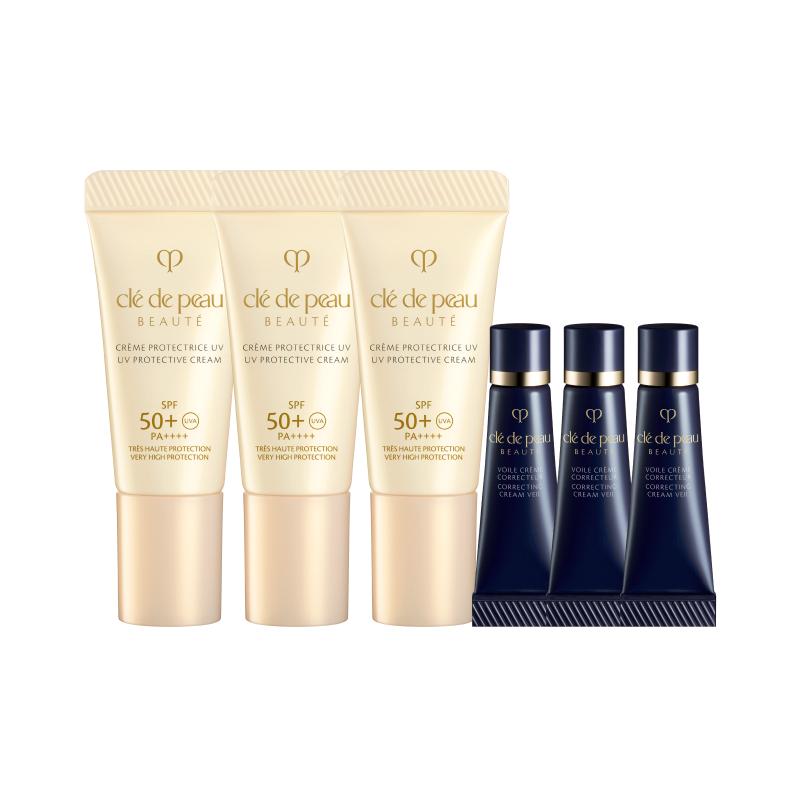 Clé De Peau Beauté (Cpb) Correcting Cream Veil And UV Protective Cream Sample Set