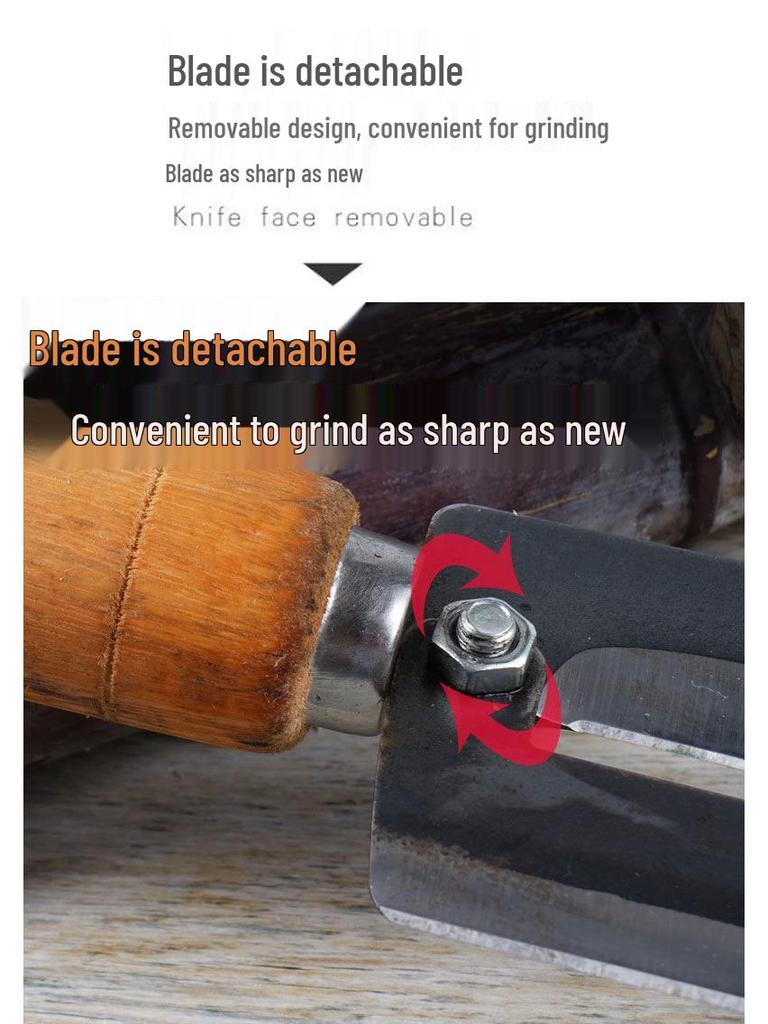Newcomer Discount: Heavy-Duty Sharp Stainless Steel Sugar Cane and Pineapple Knife, Lettuce Peeler