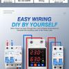 Dual Display 40A 63A 80A 230V Din Rail Adjustable Digital Over Under Voltage Relay Surge Protector Limit Over Current Protection