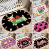 Cartoon Animal Bath Rug Absorbent Diatomaceous Earth Bathroom Rug Anti-Slip Cute Cat Dog Floor