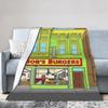 Bobs Funny B-Burgers Stuff Blankets Lightweight Thin Velvet  Throw Blanket Comfortable Bedspreads