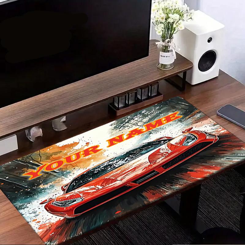 1PC Custom Name Spirit: Speed" Mouse pad, keyboard and mouse desk pad, for computer notebook Birthday Gift For Any Room Or Office