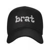 Charli XCX Brat Chrome Logo Baseball Cap Men Women Fashion Sun Hat Hats Adjustable Snapback Caps Sun Caps Summer Caps