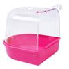 1Pc Plastic Bird Water Bath Box Parrot Hanging Bird Bath Cage Bathtub Bird Bath