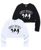 VIDEO JOCKEY Nyangnyangnyang Crop Ls T-Shirt [Black]