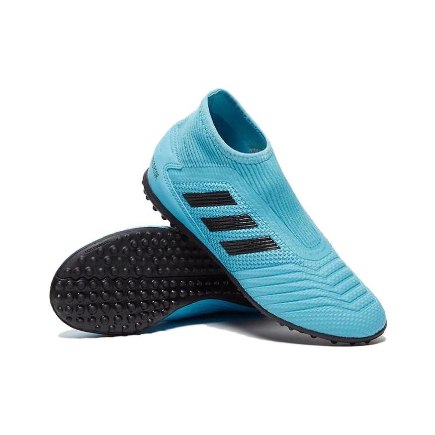 adidas PREDATOR 19.3 Slip Resistant Cushioning Abrasion Resistant Mid Top Kids' Soccer Shoes Blue Kids' EF9041