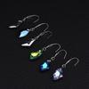 Elegant Titanium Steel Irregular Crystal Dangle Earrings for Women - Fashionable European and American Style
