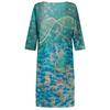 WomenV-neck Folk-custom Plus Size Print Loose  Dress Temperament Casual Waist