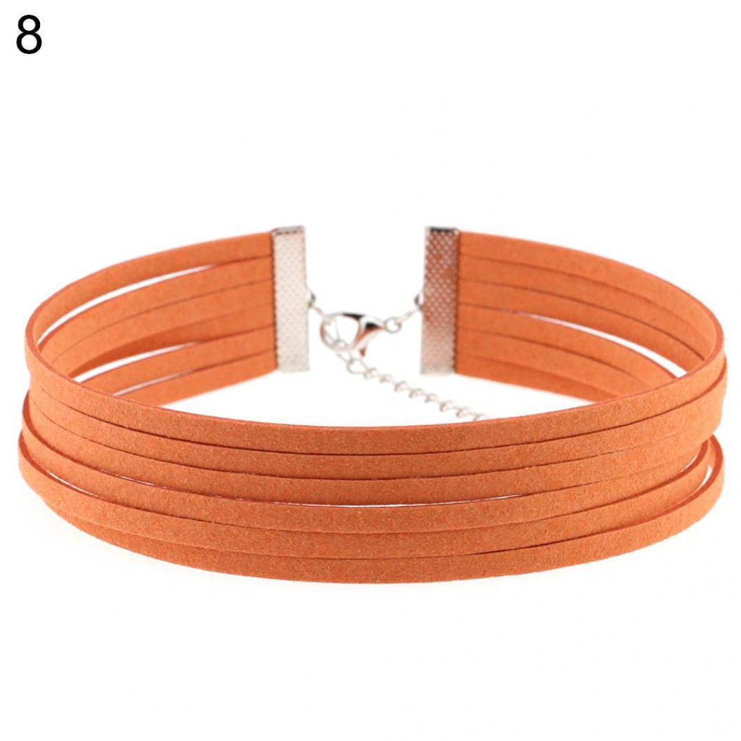 

Готическое многослойное колье с застежкой-лобстером, готическое женское ожерелье для вечеринки, клуба, паба оранжевый