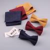 Cotton Bow Tie Set For Men Women Elegant Formal Accessories Gift For Adults