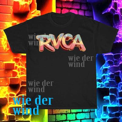 New RVCA Logo Men's T-shirt Funny Size S To 5XL