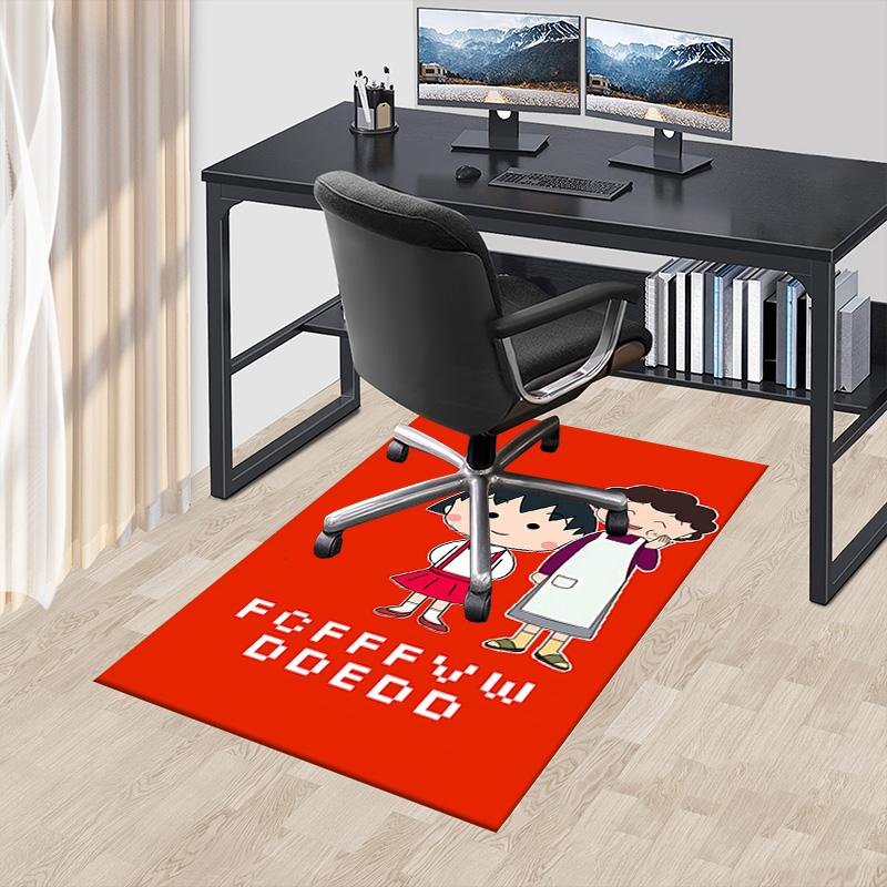 1 Stück Chibi Maruko Chan Abenteuer Teppich für Spielzimmer Schlafzimmer Wohnzimmer Sofa Heimdekoration, Kinder Spielbereich Teppich Rutschfeste Bodenmatte Y72816