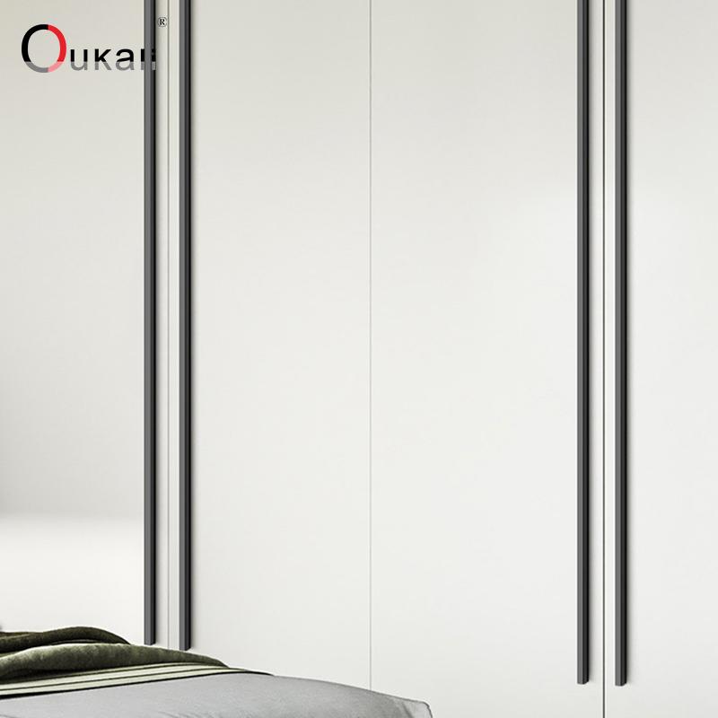 320MM Aluminium Profile Pulls Furniture Hardware Kitchen Cabinet Cupboard Dresser Wardrobe Drawer Door Black Modern Long Handles