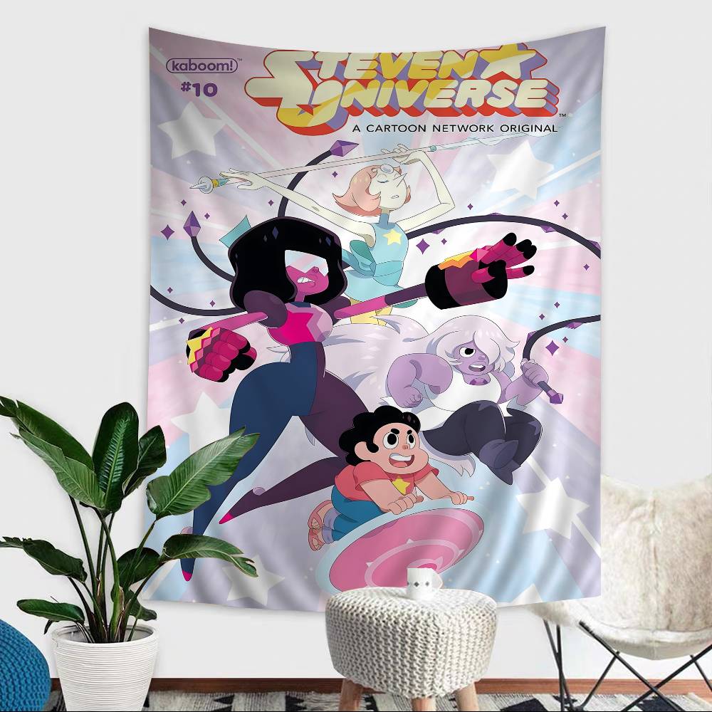 

Animation SSteven UUniverse DIY Wall Tapestry Hippie Flower Wall Carpets Dorm Decor Wall Art Decor 74x94cm(29x37in)