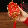 Retro Chinese Red Lantern Traditional Handmade Craft Potted Decorative Lanterns Waterproof Portable Lantern Festival Decoration