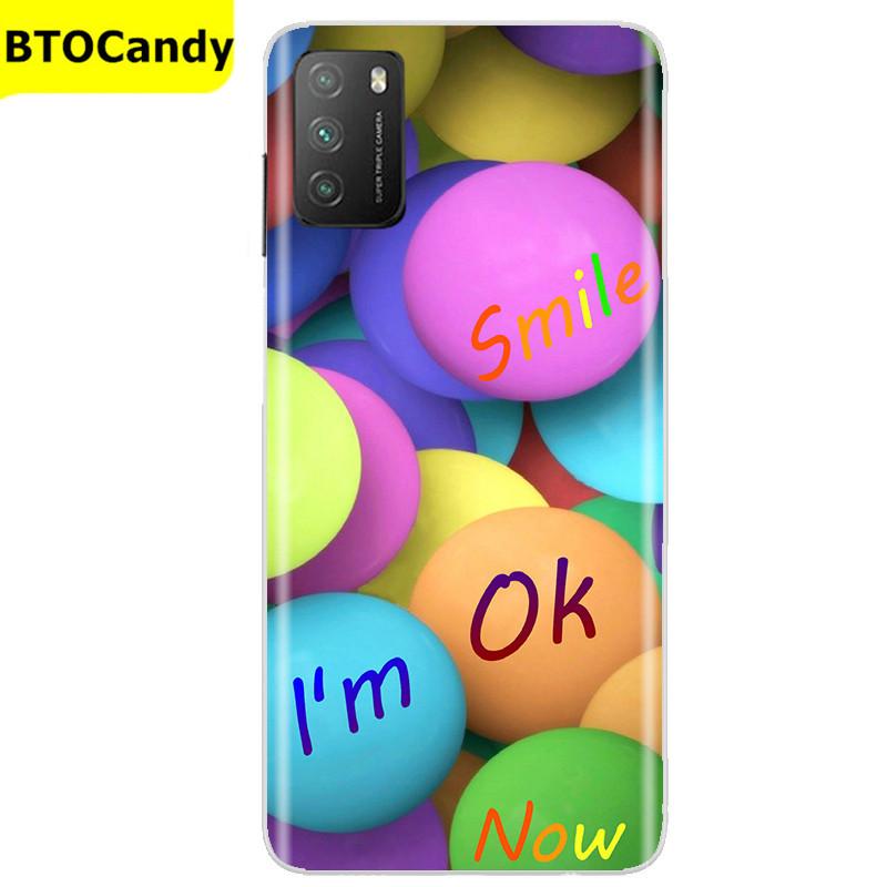 Für POCO M3 Hülle, Weiche Silikon-Rückseite, Telefonhülle für Xiaomi Poco M3 Pro 5G, Rückseitige Abdeckung, Weiche TPU Coque für POCO M 3 M3 Silikonhülle