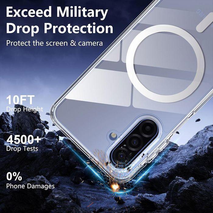 Coque de Protection - BOOLING - pour Samsung Galaxy A17 4G/5G - Transparent - Antichoc - Cercle Magnétique