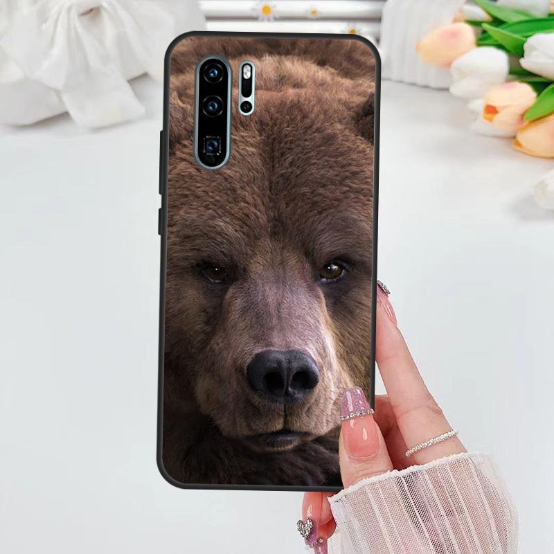 Grizzly Bear For Huawei Nova 12i 11i 8i 12s Y73 Y72 Y61 Y91 Y90 Y70 Y60 9 10 SE P30 P40 Lite P60 Pro Case