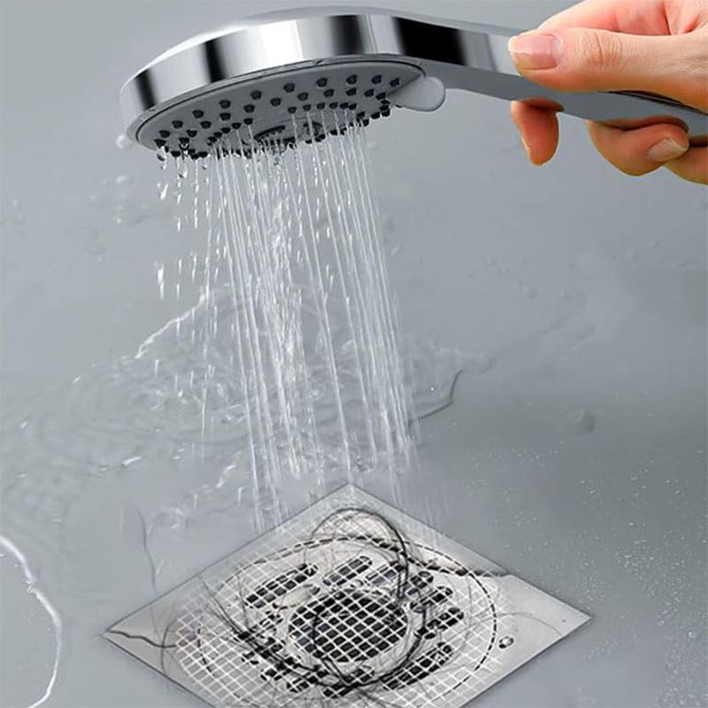 WTEMPO 20PCS 4 Styles Disposable Bathroom Shower Floor Drain Cover Hair Catcher Anti Clogging Filter Mesh Stickes
