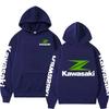New Racing Suit, High-quality Kawasaki Logo Hooded Pullover, Fashionable Motorcyclele Uniform Rider Exquisite Stree