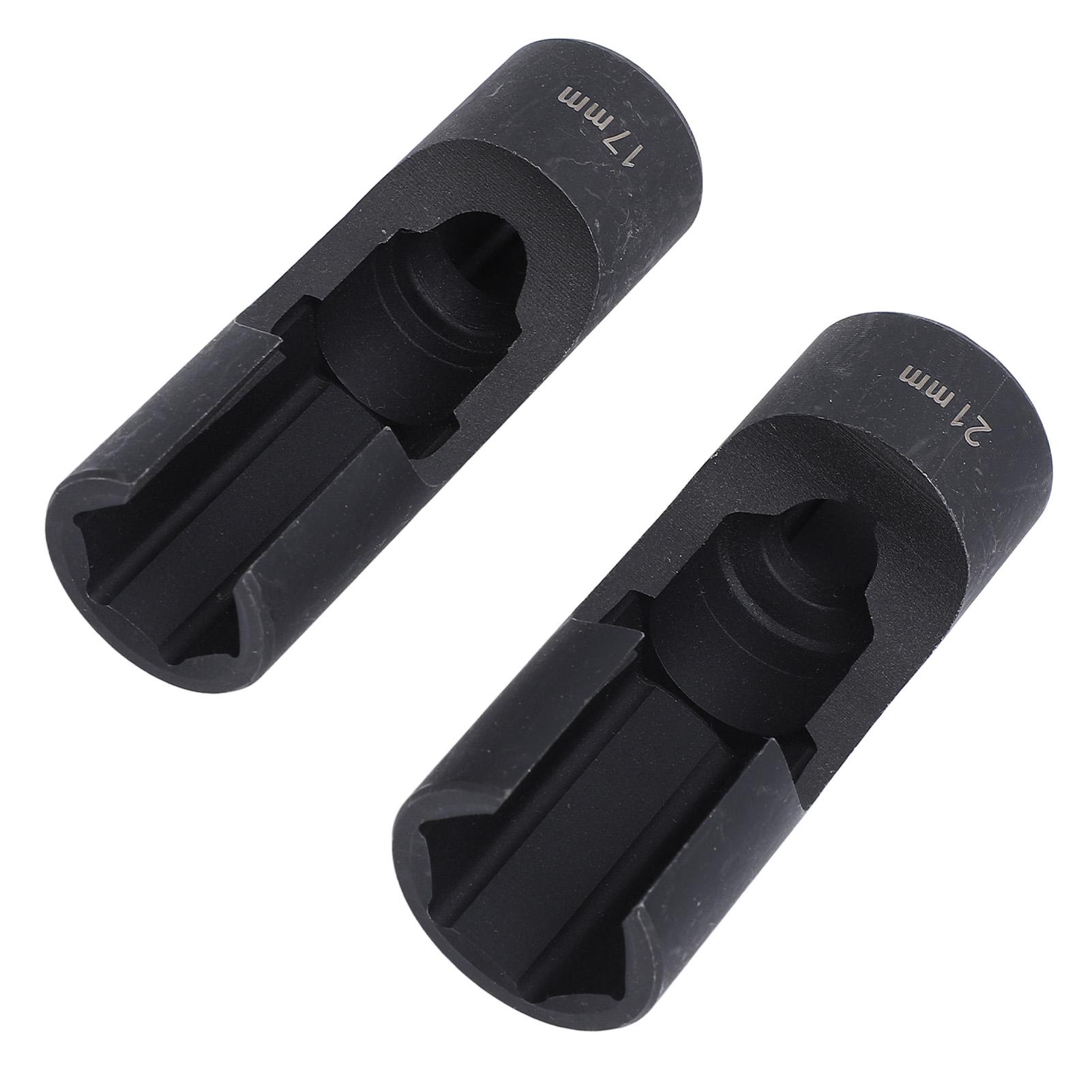 

2 Pcs 1Celsius2 Inch Injector Fuel Line Socket Wrench Set Nut Wrench Spanner Tangsten Steel for Bent Pipes EGT Sensors Switches