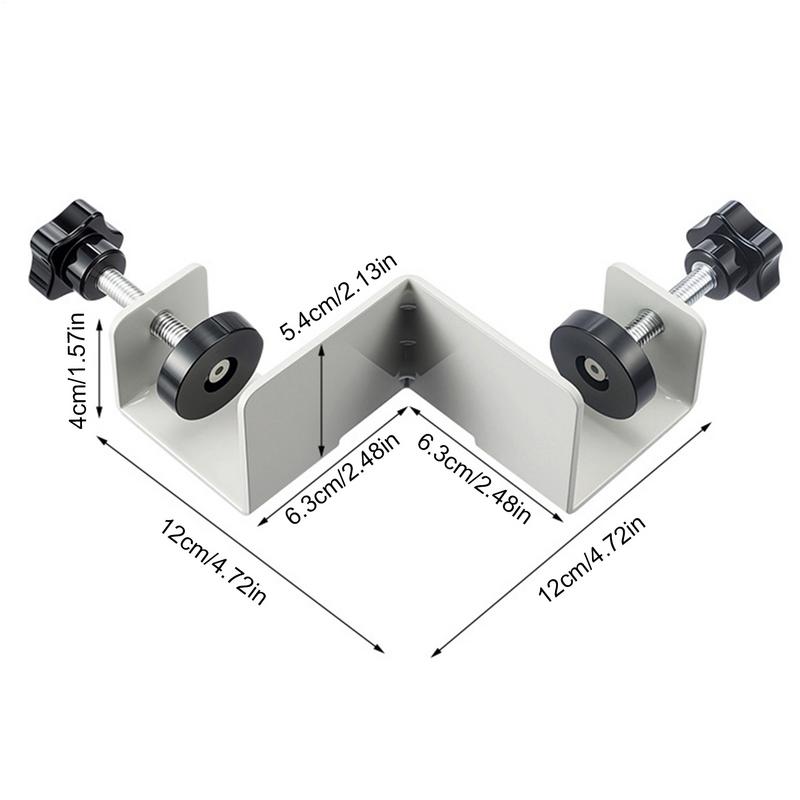 Right Angle Clamp 90 Degree 2 Pieces Corner Clamps T-Shaped Positioning Squares Clamping Tool With Adjustable Swing Jaw For