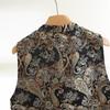 New product 2025 new unique chic super good-looking retro vest embroidered annual top