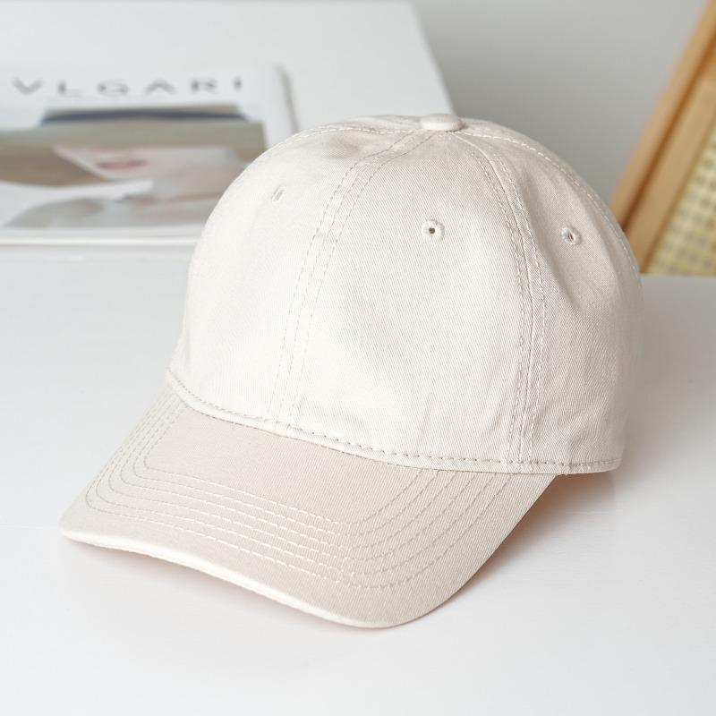 Cotton soft top baseball cap men's summer deepened top cap hat women's tide