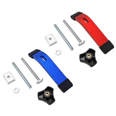 Wood Clamp Fixed Clamping Tool T-track Hold Down Clamp Practical T-type Slide Stopper Positioning Limiter Aluminum Alloy