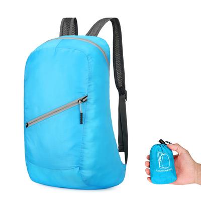 Ultrathin Outdoor Sports Backpack Ultra Lightweight Portable Storage Bag Dacron Solid Unisex Travel Bags Waterproof Wear-resistant Foldable Rucksack