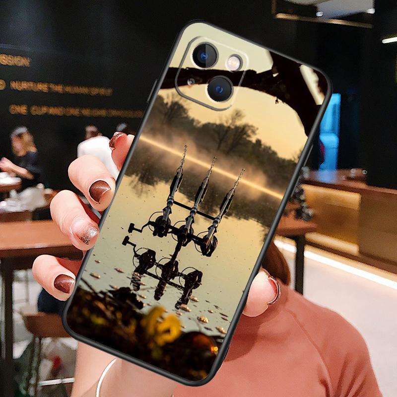 Carp Fishing Fish Phone Case For iPhone 16 Pro Max 15 14 13 12 11 Pro Max Plus 12 13 Mini XR 16e Funda Cover